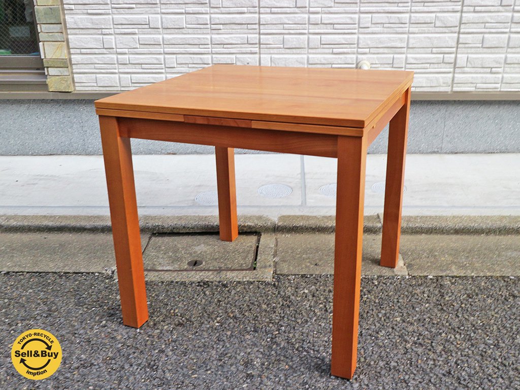 ウニコ unico ヴィヴォ vivo EX ダイニングテーブル チェリー 伸長式 希少廃盤 ◎