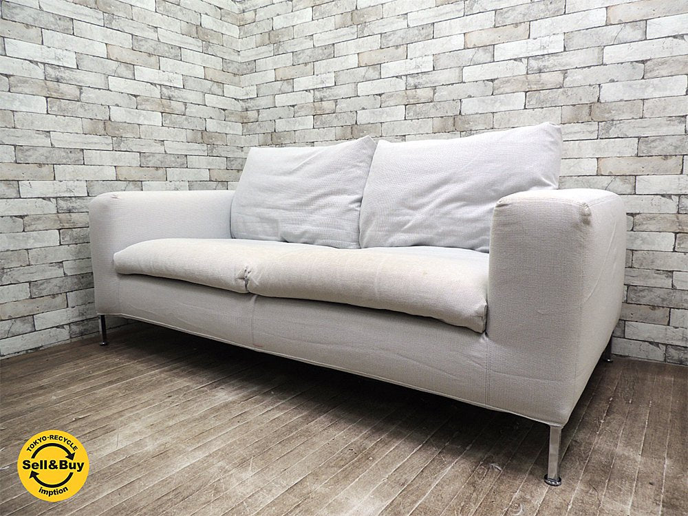 カッシーナ Cassina ixc. ボックスソファ BOX sofa 2pソファ 2人掛け 両アーム カバーリング ピエロリッソーニ ●