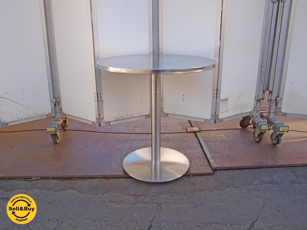CB2 ウォーターマーク ビストロ テーブル watermark bistro table マーク・ダニエル デザイン ステンレス製 屋外使用可 USA ★