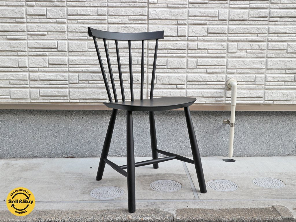 FDBモブラー FDB Mobler J46 ダイニングチェア Poul M. Volther ブラック 新品 A ◎