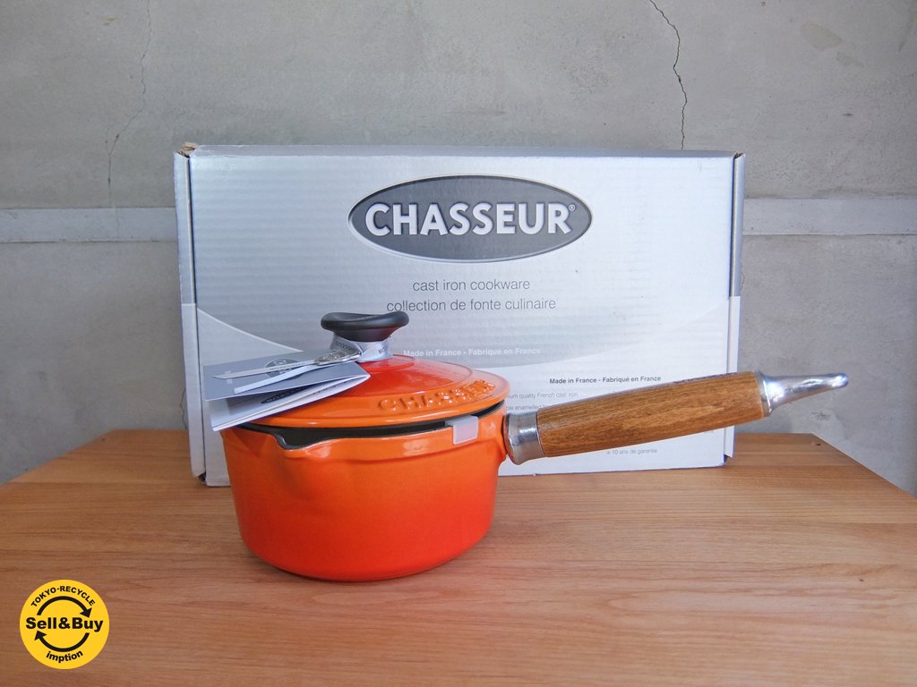 シャスール CHASSEUR ソースパン 箱付き 未使用 フランス ♪