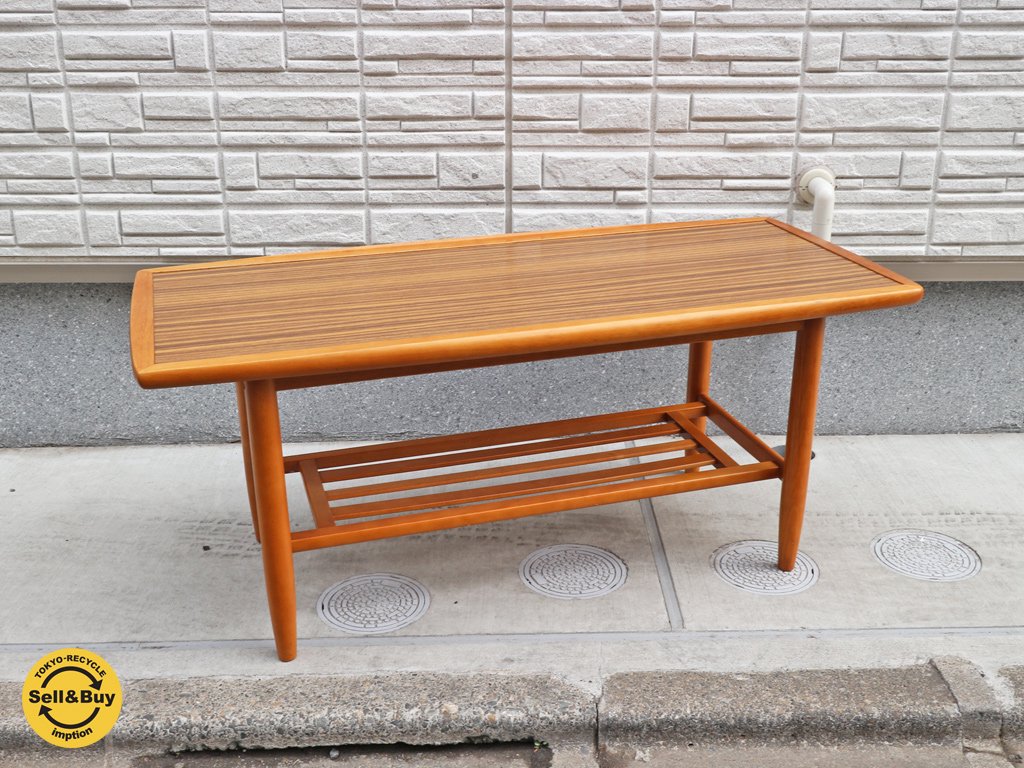 オールドカリモク karimoku デコラトップ サイドテーブル ヴィンテージ