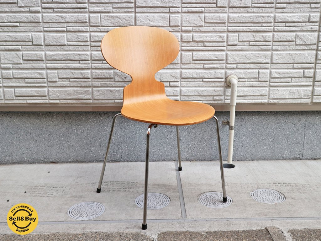 フリッツハンセン Fritz Hansen アントチェア ANT CHAIR アルネ ヤコブセン ナチュラル ビーチ アリンコ チェア ◎
