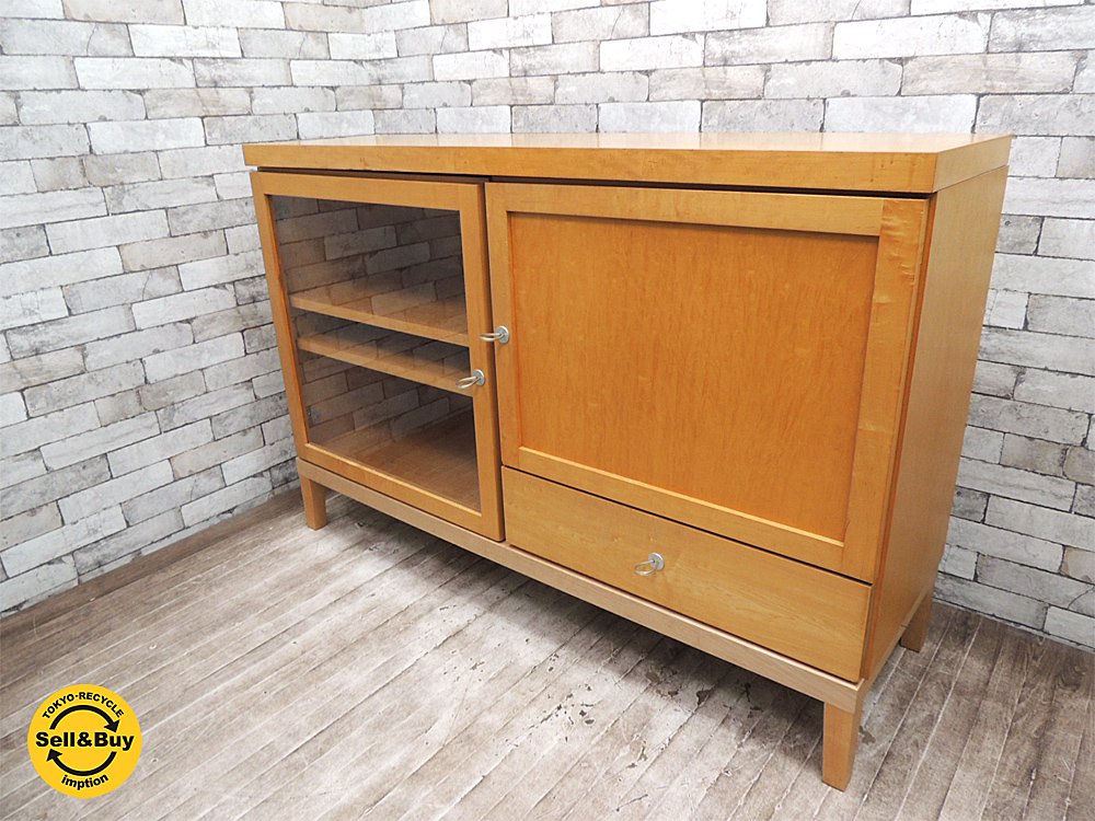 イデー IDEE ユニットキャビネット DOOR DRAWER CABINETメープル材 希少廃番 ●