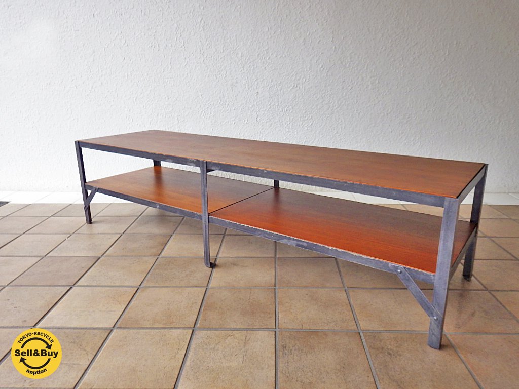 ウニコ unico ランバーミニ LUMBER-mini AVボード AVローボード アイアン インダストリアルスタイル 幅140cm ◇