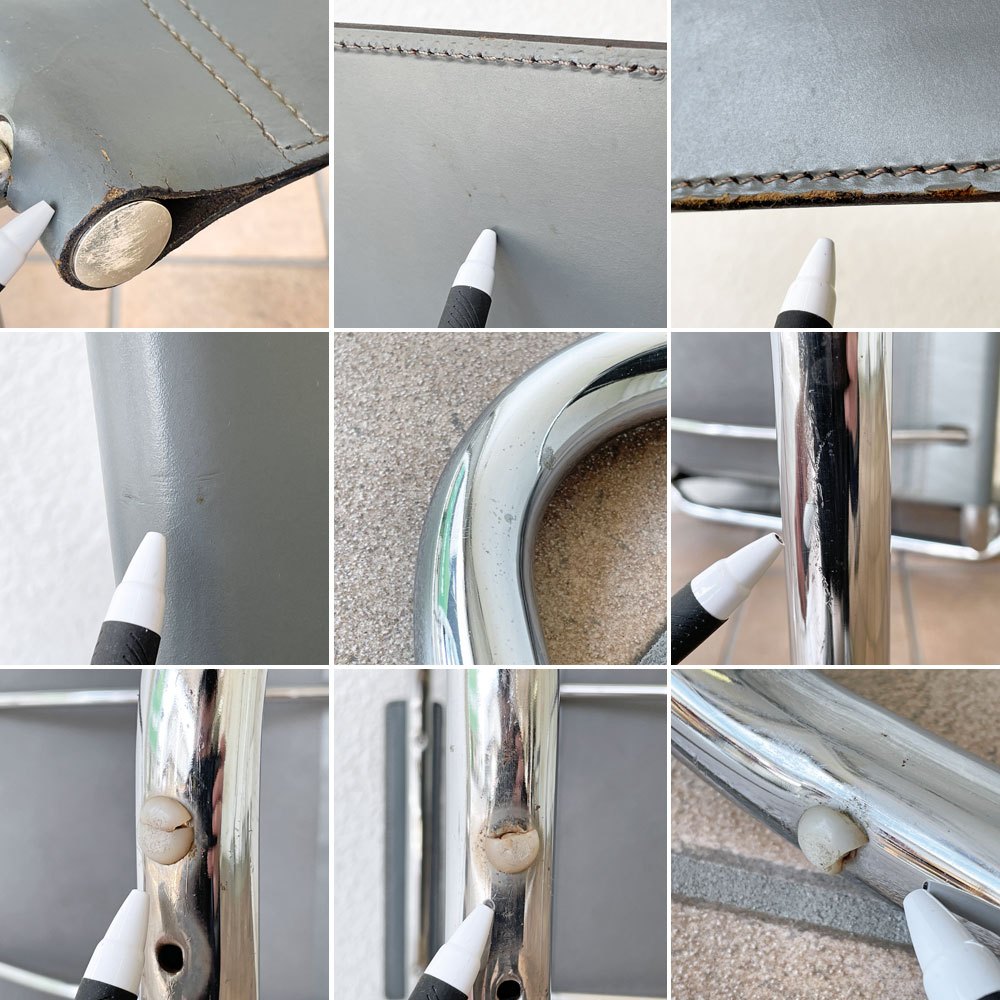 スタジオライン studio Line S34 カンティレバー アームチェア ダイニングチェア Mart Stam マルト スタム イタリア製 村田合同取り扱い リプロダクト B ◇