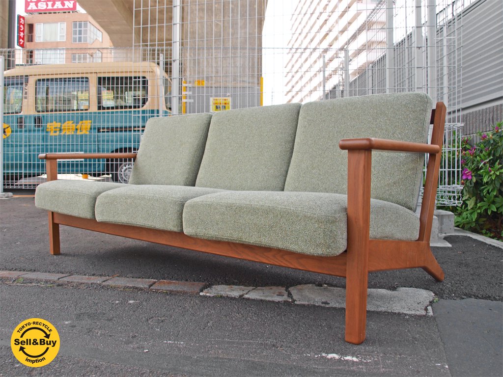 unico viska グリーン ファブリック オットマン unico(ウニコ)VISKA