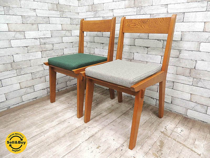 ウニコ unico コルソ corso ダイニングチェア 2脚セット オーク材 無垢材 北欧スタイル B ●