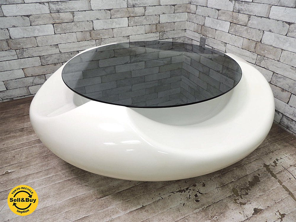 アスタルテ ASTARTE FRP製 UFOテーブル 1960~70’s イタリア スペースエイジ プラスチック家具 ミッドセンチュリー 希少プロダクト ●