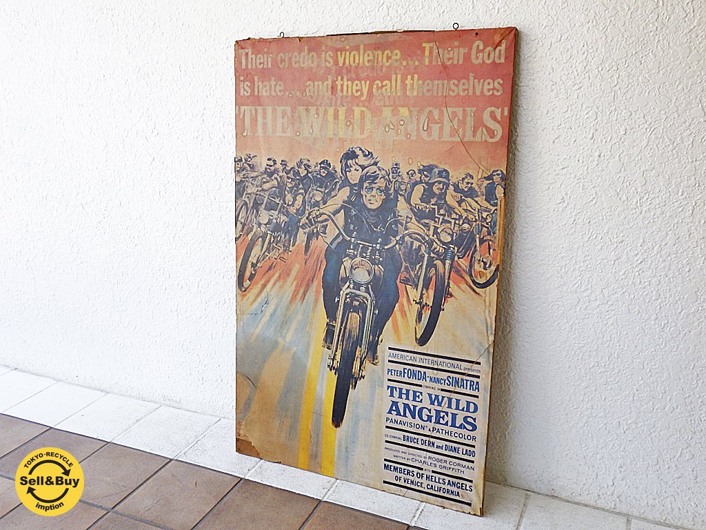 ワイルドエンジェル THE WILD ANGELS ビンテージ オリジナル ポスターボード 壁掛け ◇