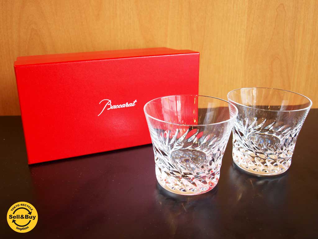 バカラ Baccarat グローリア GLORIA タンブラー ペア 箱付 2客セット クリスタル ガラス ★