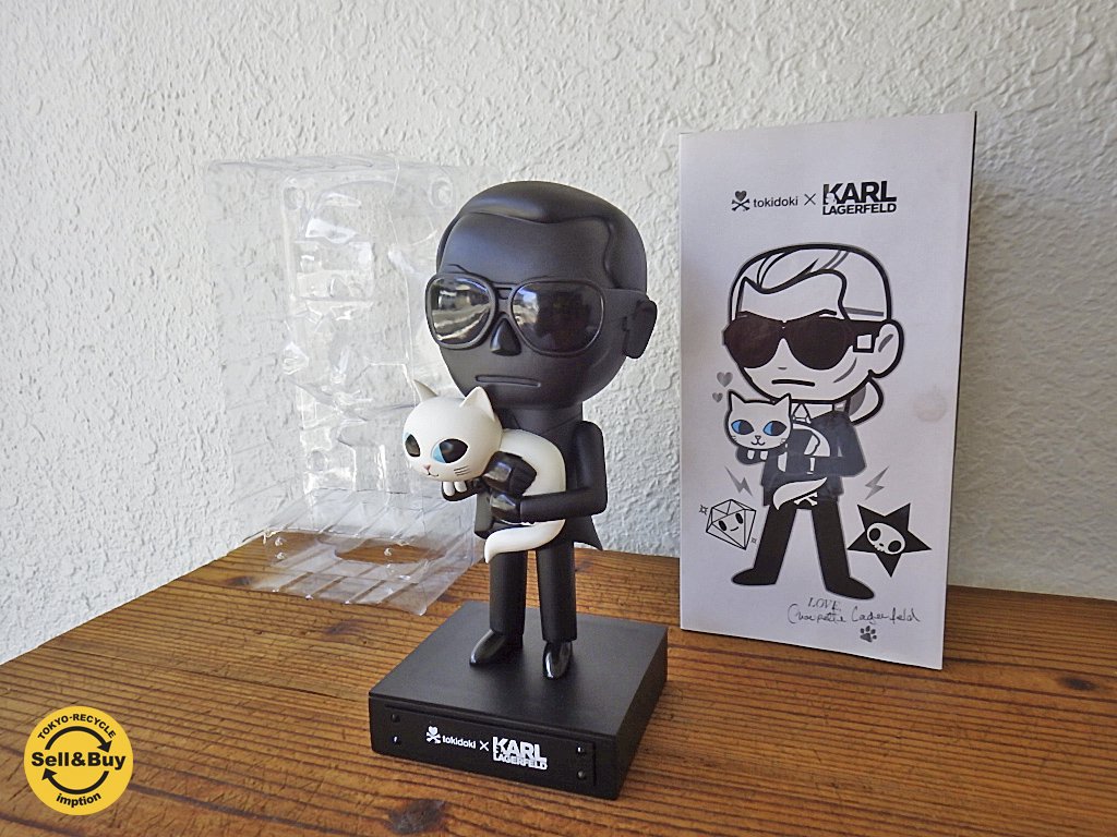 トキドキ tokidoki × カール・ラガーフェルド KARL LAGERFELD MR. BLACK&CHOUPETTE DOLL コラボ フィギュア 1500体限定 ◇