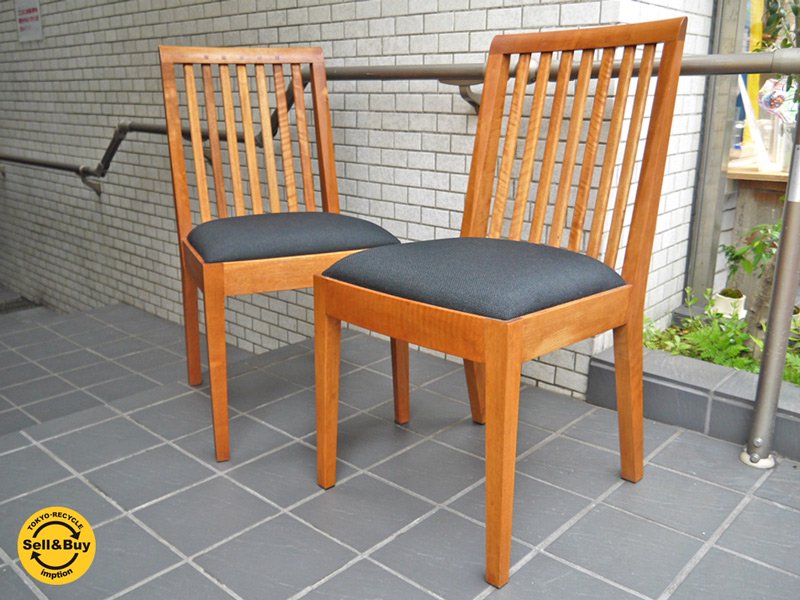 朝日木材 ボスコ BOSCO ダイニングチェア 2脚セット ニヤトー材 オイル仕上げ ■