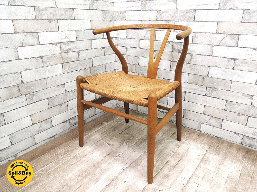 カールハンセン&サン Carl Hansen & Son Yチェア CH24 ハンス・J・ウェグナー 希少ヴィンテージ オーク材 オイルフィニッシュ 50~60's 初期焼印モデル ●