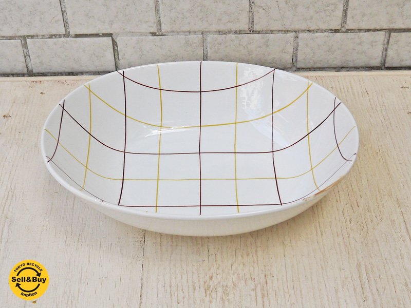 アラビア Arabia ヴェルッコ Verkko オーバルボウル ライヤ・ウオシッキネン Raija Uosikkinen 5~60‘s vintage ■