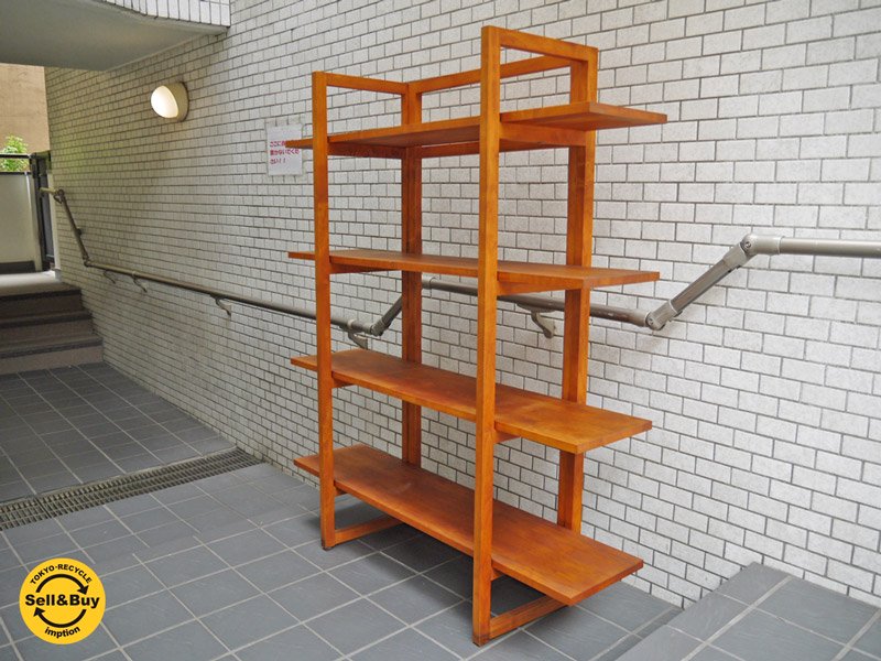 イクスス ikususu アルダー無垢材 オープンシェルフ SH-01L 飾り棚