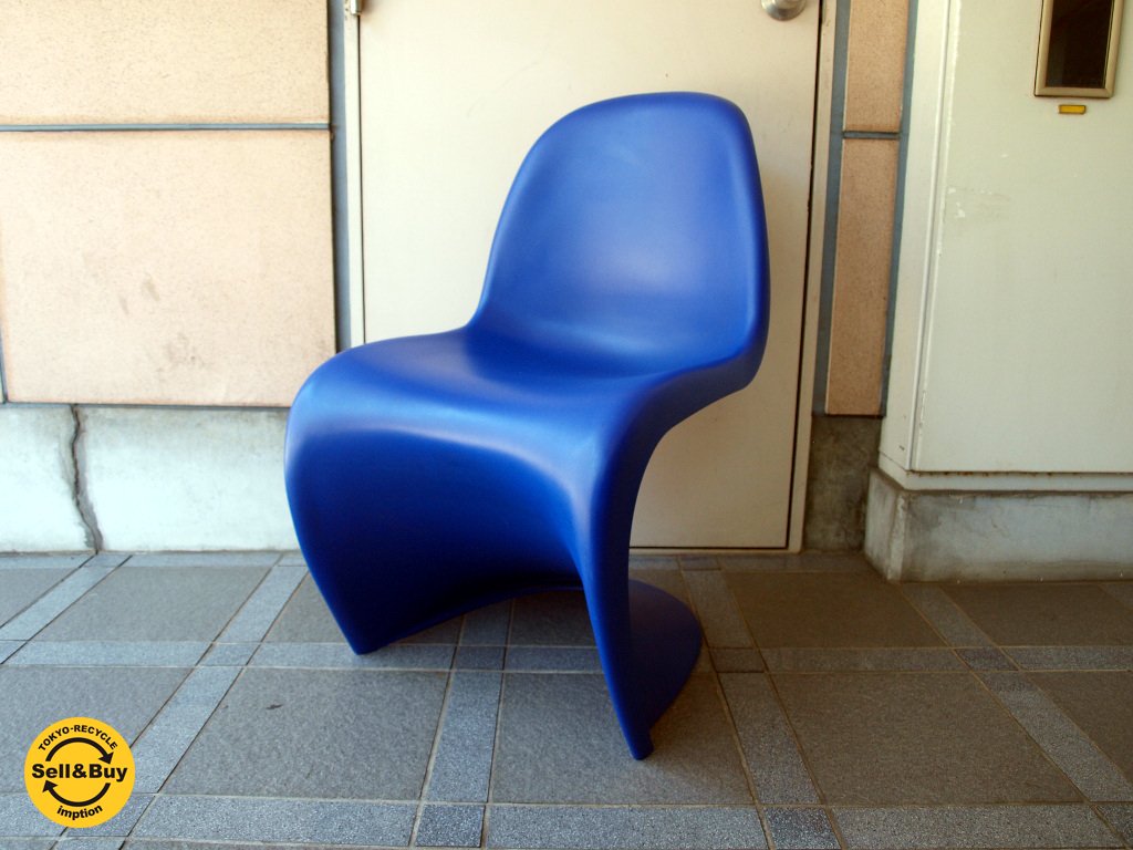 ヴィトラ vitra パントンチェア Panton Chair ブルー 青 Verner Panton ヴェルナー・パントン スタッキングチェア ★