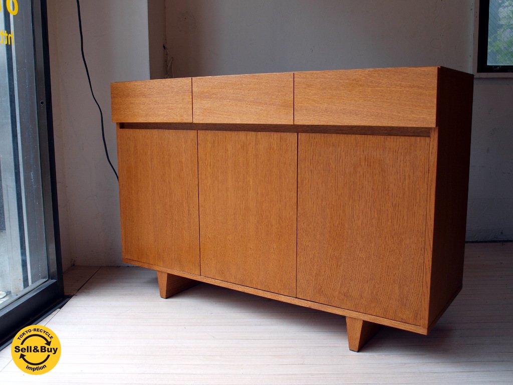 ウニコ unico コルソ CORSO オーク材 サイドボード 希少 廃盤 幅 113cm ★