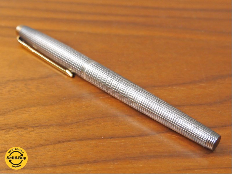 パーカー PARKER 万年筆 パーカー75 シズレ スターリングシルバー ペン先14K ビンテージ ■
