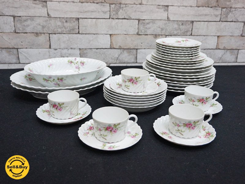 リモージュLIMOGES アビランド Haviland 食器セット カップ&ソーサー プレート 深皿 オーバルプレート ●