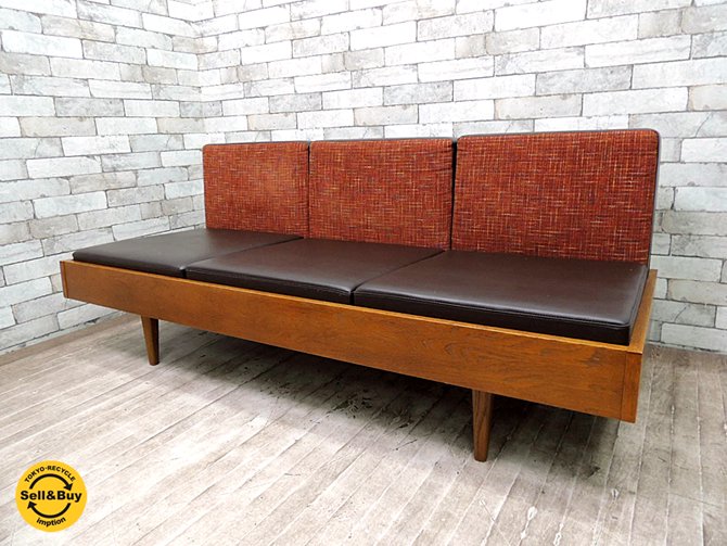 パシフィックファニチャーサービス Pacific furniture service ( P.F.S ) クラブシックス CLUB 6 ソファ 3シーター オーク材 ●