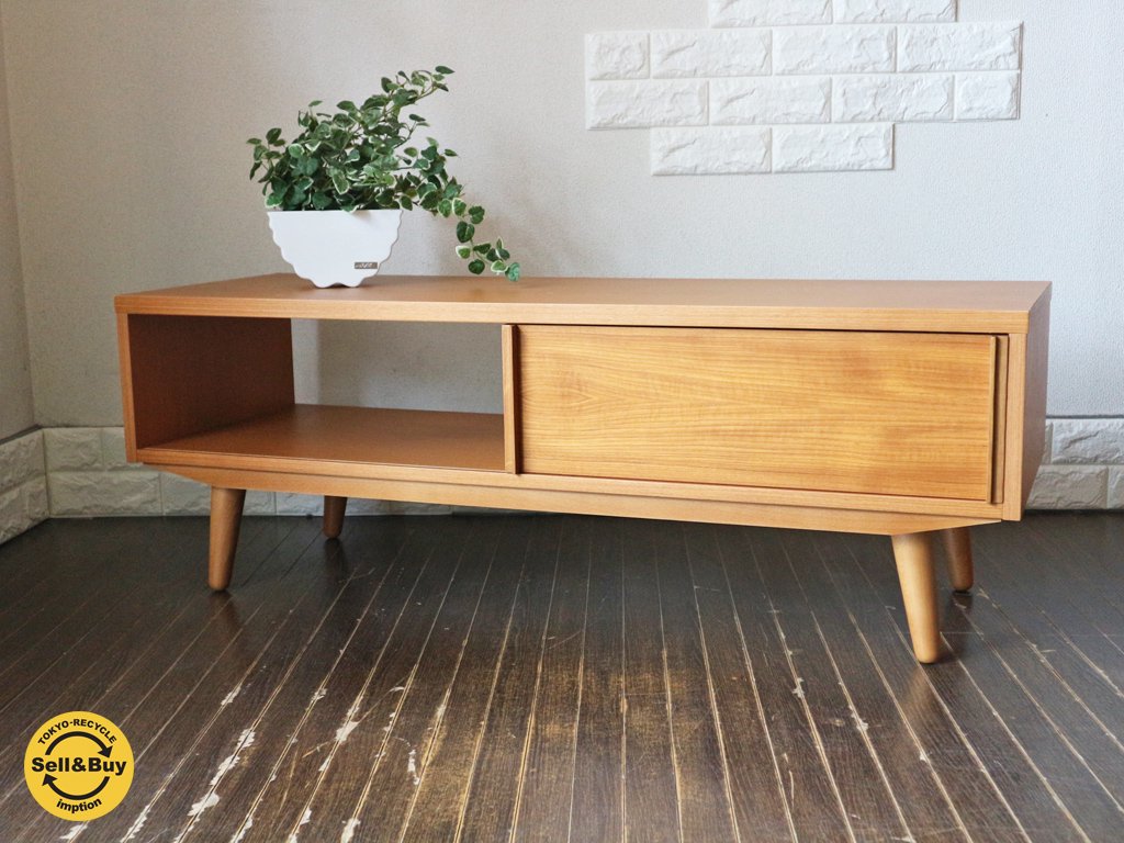 ウニコ unico アルベロ ALBERO AVボード スライド扉 北欧デザイン W120cm ◎