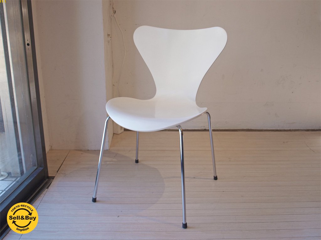 フリッツハンセン Fritz Hansen セブンチェア ホワイト アルネ・ヤコブセン A ★