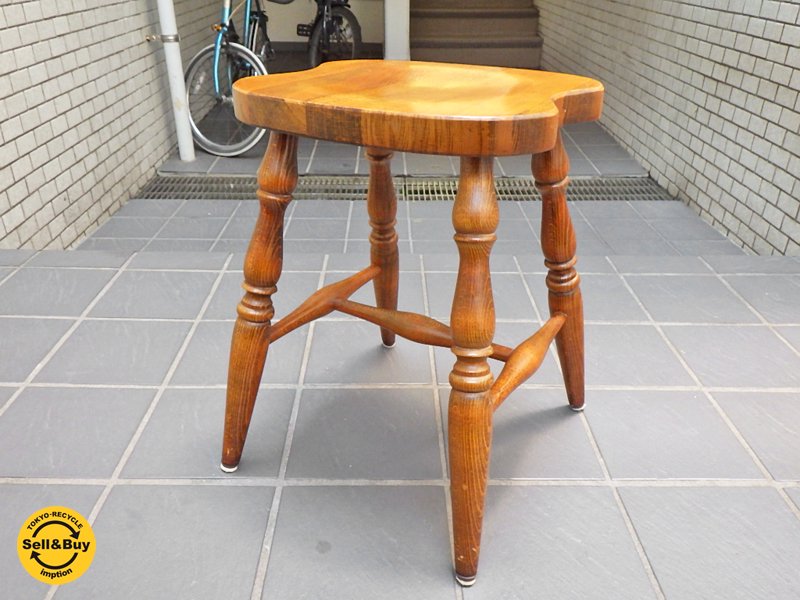 飛騨産業 キツツキ HIDA 楢無垢材 スツール クラシカルスタイル ■
