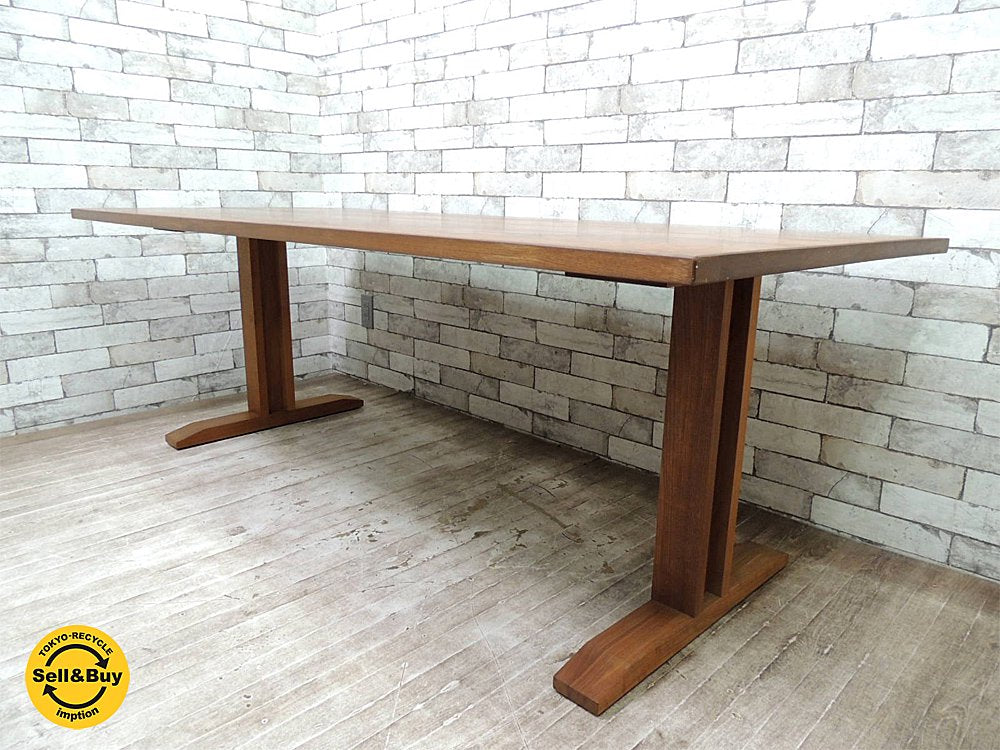 マスターウォール MASTERWAL ウォールナット無垢材 リッツ RITZ ローダイニングテーブル W180cm ●
