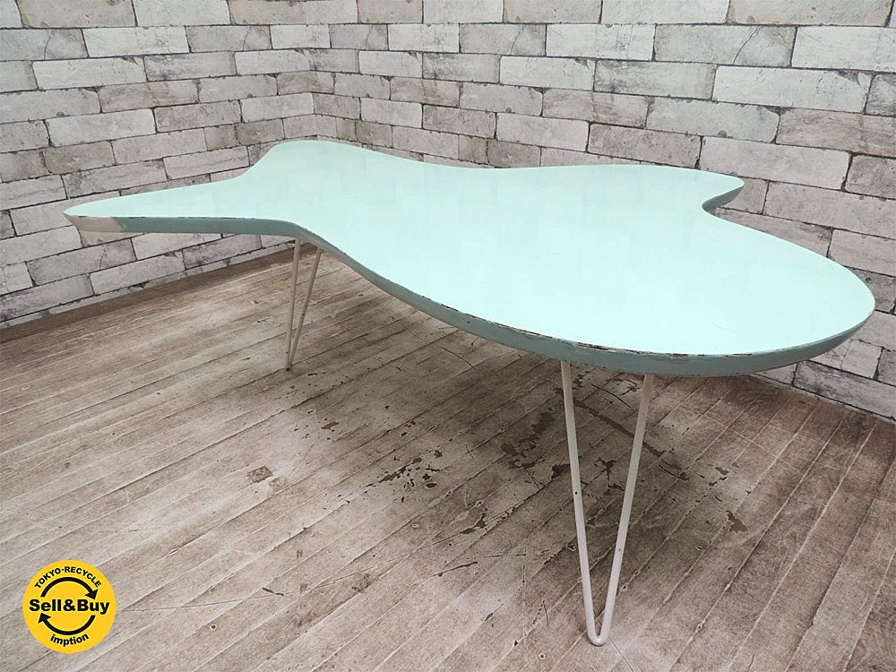 モダニカ MODERNICA ビンテージ アメーバ コーヒーテーブル リペイント ミッドセンチュリー 50’s スペースエイジ ●