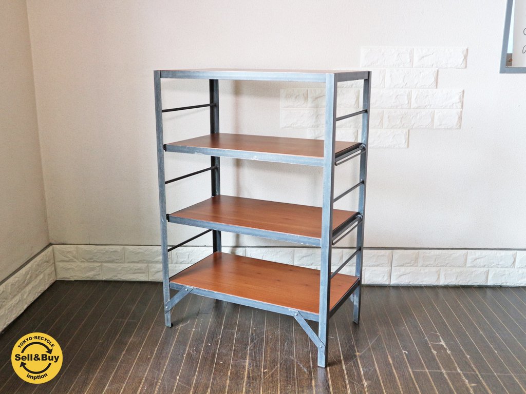 ウニコ unico ランバーミニ LUMBER-mini シェルフ 4段 アイアン 幅60cm