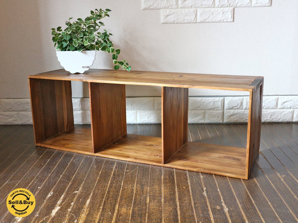 アクメ ファニチャー ACME furniture トロイ オープンシェルフ 3段 L キャビネット AVボード ◎