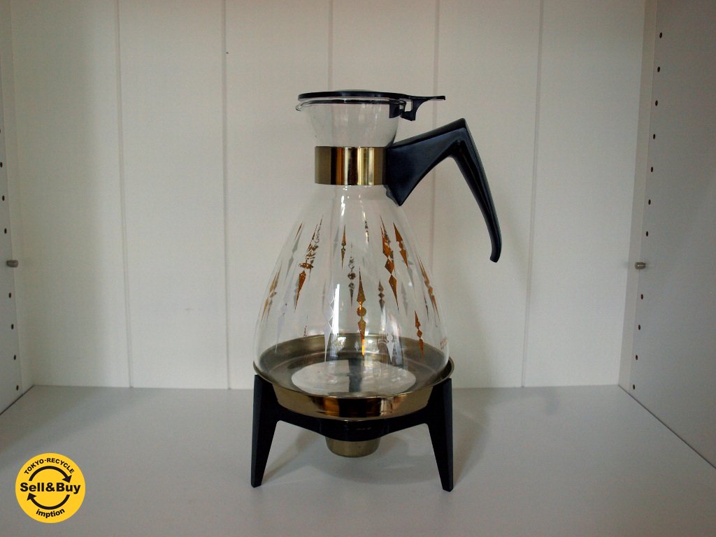 オールド パイレックス Old PYLEX カラフェ Carafe 8カップ キャンドルウォーマー付 USA 水差し コーヒーポット 耐熱☆ –  TOKYO RECYCLE imption