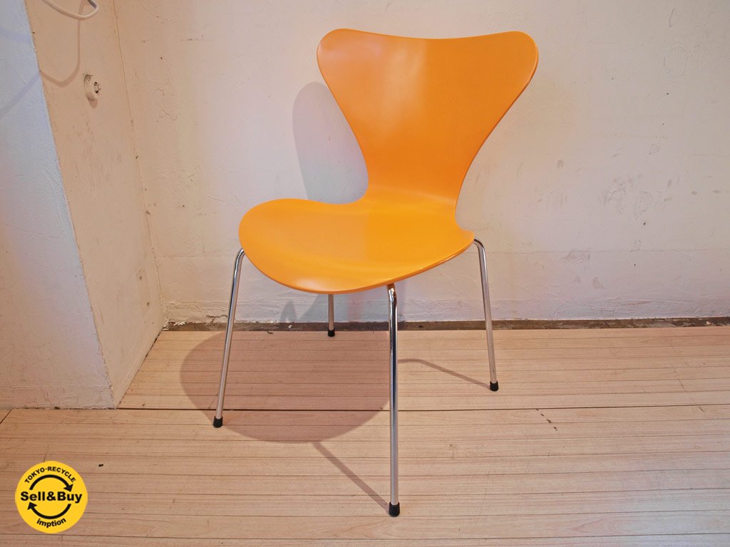 フリッツ ハンセン Fritz Hansen 正規品 セブンチェア SEVEN アプリコット 美品 スタッキング チェア★