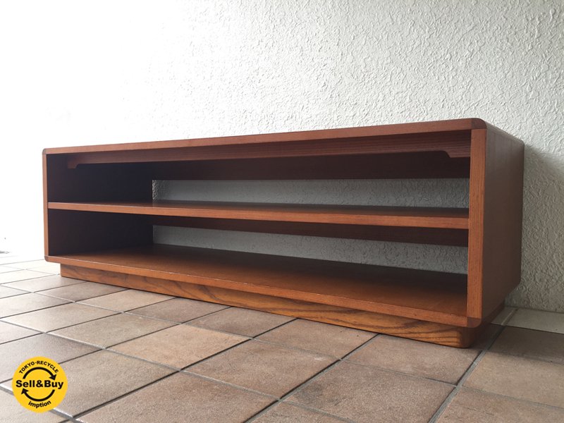 イデー IDEE マルー MALUH TVキャビネット オープンタイプ アントンブラウン アッシュ材 幅140cm 定価:¥118,800- ◇