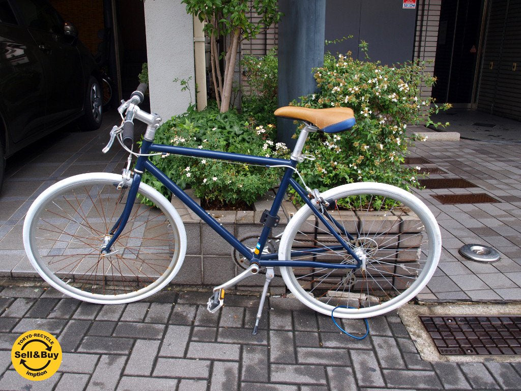 トーキョーバイク tokyobike ネイビー シングル8段変速 フレームSサイズ(47cm)650c×25c タイヤ新品交換済 女性向け ★