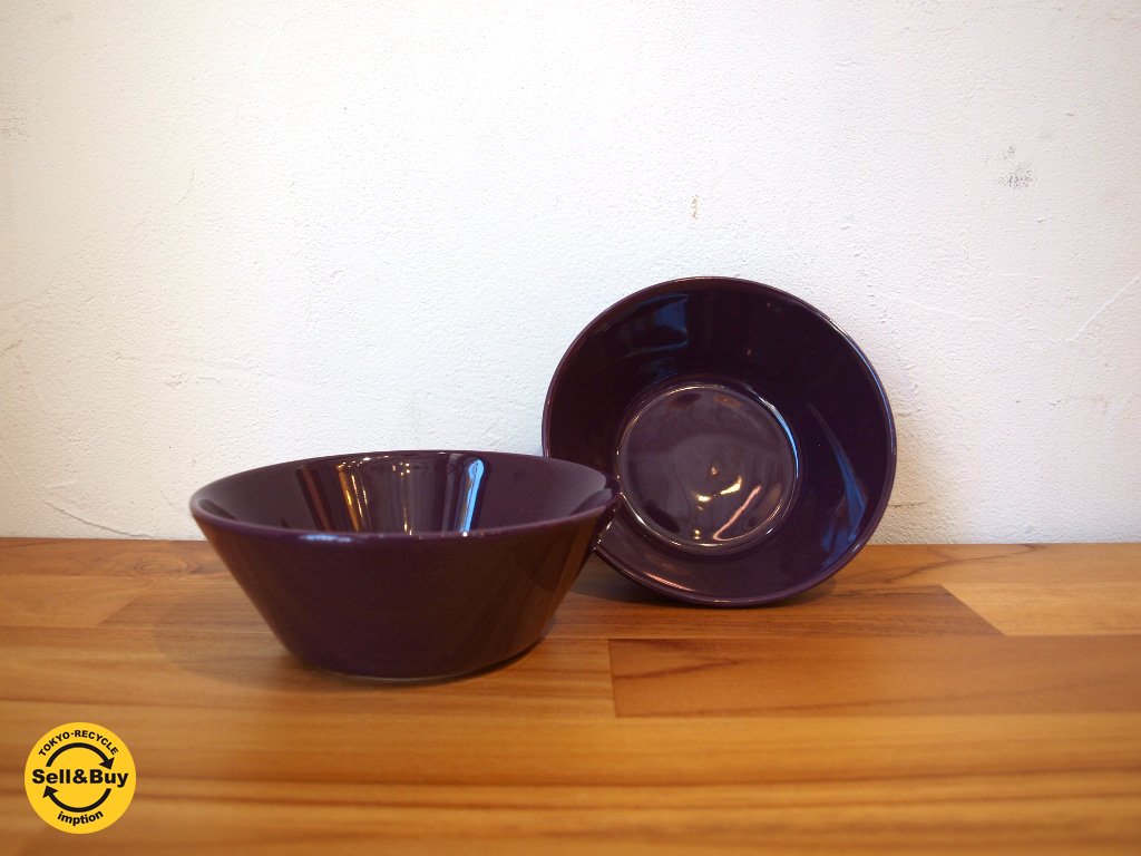 イッタラ iittala ティーマ teema ダークライラック 14.5cm ボウル 廃盤色 2客セット ★