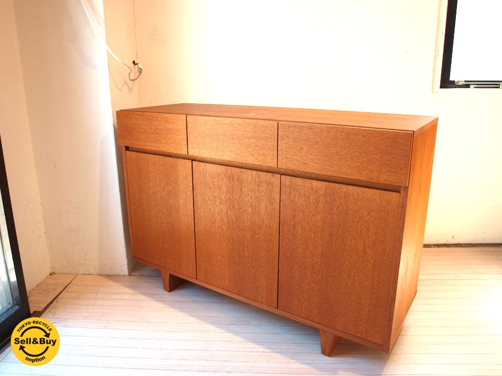 ウニコ unico コルソ CORSO オーク材 サイドボード 希少 廃盤 幅 113cm 美品 ★