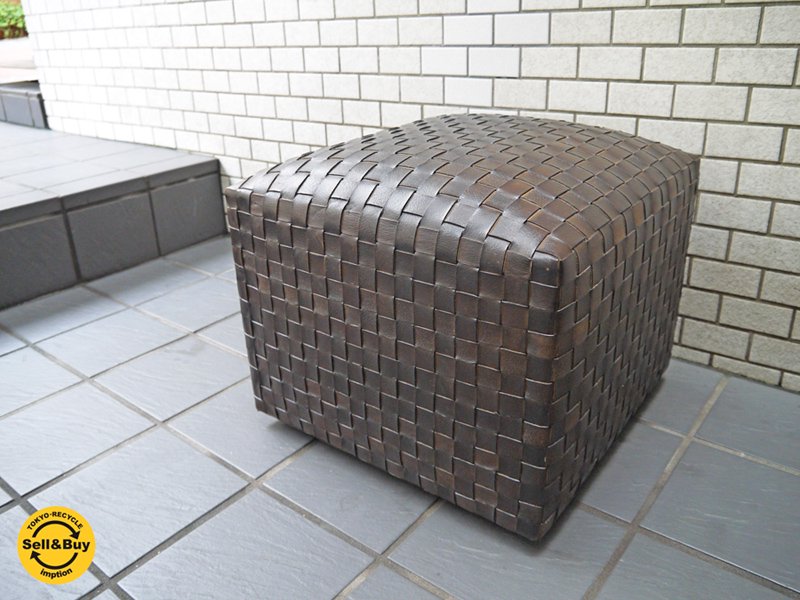 アスプルンド ASPLUND ブッフルスツール BUFFLE STOOL Sサイズ レザー 本革 オットマン ■