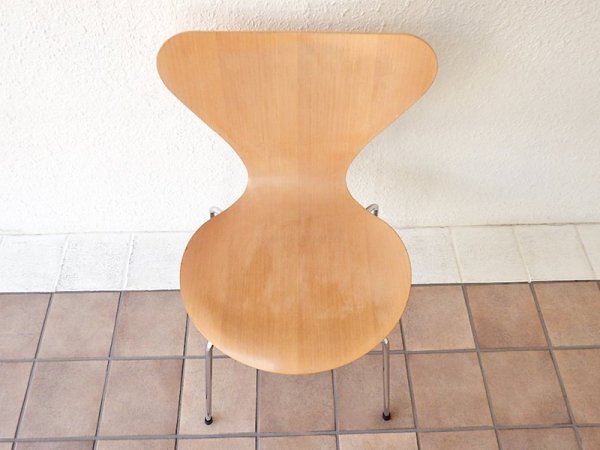 フリッツハンセン Fritz Hansen セブンチェア Seven Chair アルネヤコブセン Arne Jacobsen ナチュラルビーチ (定価:¥73,440-/'07.ver) ◇