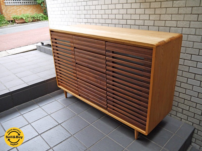 アクタス ACTUS レリーフ RELIEF サイドボード タモ材 ウォールナット