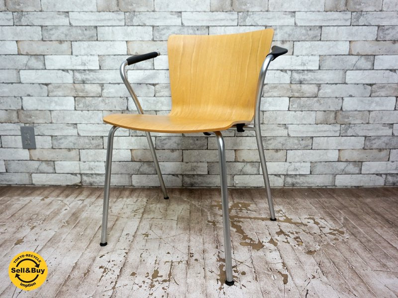 フリッツハンセン Fritz Hansen ヴィコデュオチェア VICODUO chair スタッキングチェア ビーチ材 ヴィコ・マジストレッティ Vico Magistretti デンマーク B ●