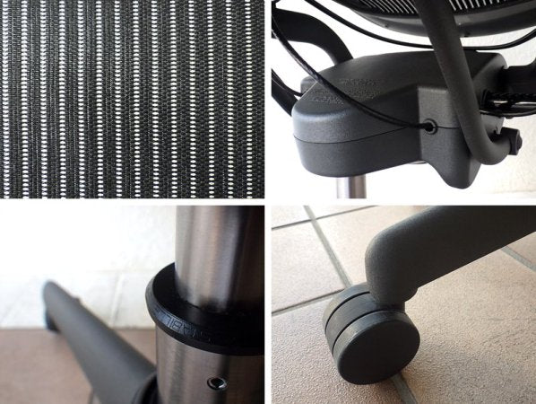 ハーマンミラー HermanMiller アーロンチェア Aeron Chair ポスチャーフィット フル装備 Aサイズ 定価¥18.6万~ ( デスクチェア / オフィスチェア )状態良好 ◇