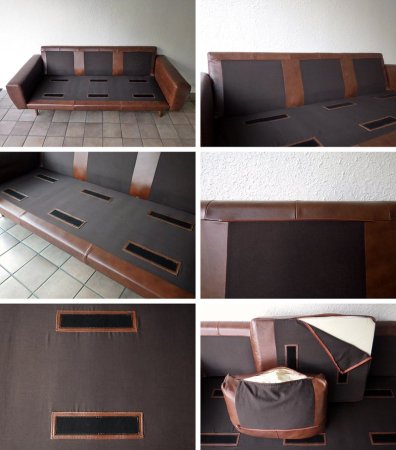 ウニコ unico モルン MOLN レザーソファ 3シーター 現行品 定価:¥213,840- 状態良好 セミアニリン鞣本革ブラウン J1B & フェザークッション仕様 北欧スタイル ◇