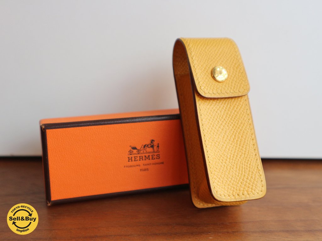 エルメス HERMES リップケース 印鑑ケース ガムケース 定価¥63,000 未使用 ◎