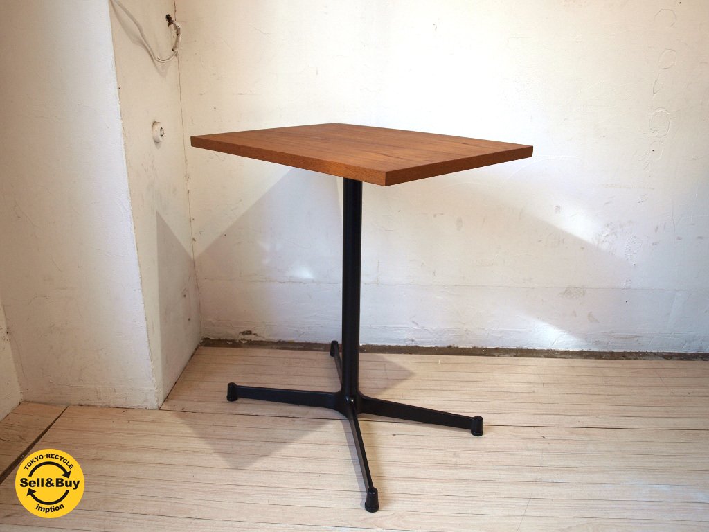 グリニッチ greeniche オリジナル テーブル original table (teak)ブラック Xレッグ スタンダードテーブル 幅 60cm 美品★