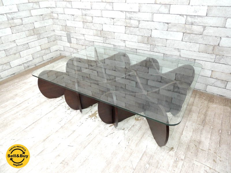 イーアンドワイ E&Y マトリックステーブル MATRIX TABLE ダークブラウン Lサイズ プライウッド リビングテーブル ●