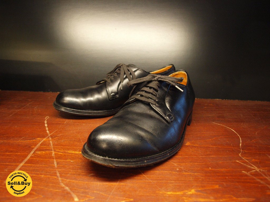 オールデン ALDEN FOOT BALANCE プレーントゥ カーフ ブラック 6555 USA製 7 1/2 ワイズD (25.5cm)元箱有 ★