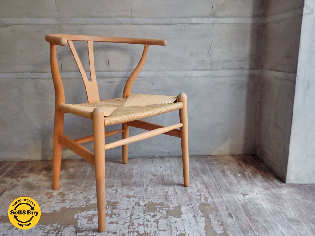 カールハンセン&サン Carl Hansen & son ビンテージ Yチェア CH24 ビーチ材 ハンスJウェグナー Hans J. Wener デンマーク D ♪