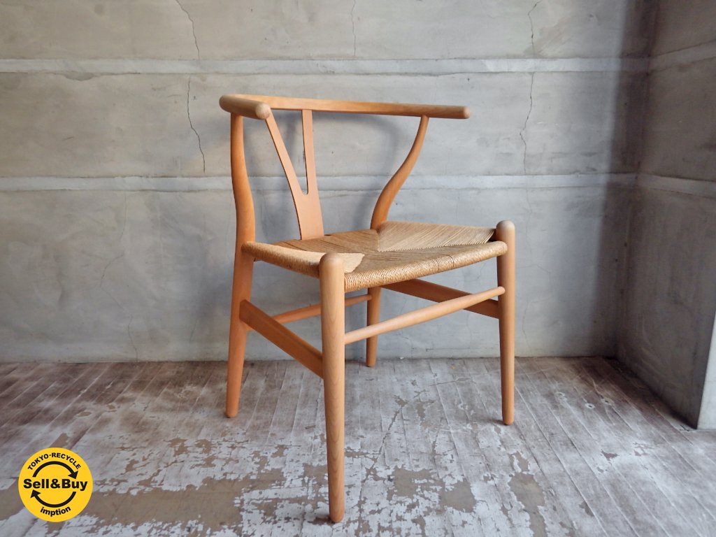 カールハンセン&サン Carl Hansen & son ビンテージ Yチェア CH24 ビーチ材 ハンスJウェグナー Hans J. Wener デンマーク A ♪